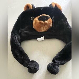 T.I. Childrens Black Brown Trapper Hat One Size Unisex Polyester